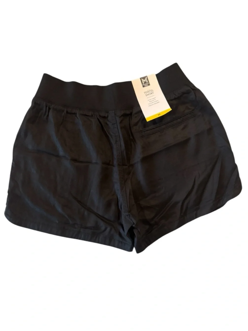 Member’s Mark Tencel Black Pull On Shorts Size Medium NWT Relaxed Fit - Picture 2 of 4